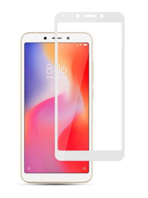 Защитное стекло 2D Xiaomi Redmi 6/6A, Белый